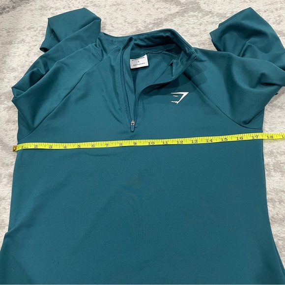 Gymshark Teal Regulate 1/4 Zip Pullover - Picture 9 of 10